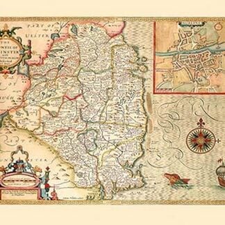 The Countie of Leinster (Ireland) by John Speed