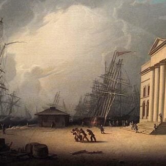 The Custom House at Greenock Scotland by Robert Salmon