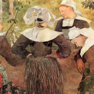 The Dance of 4 Women of Breton by Paul Gauguin