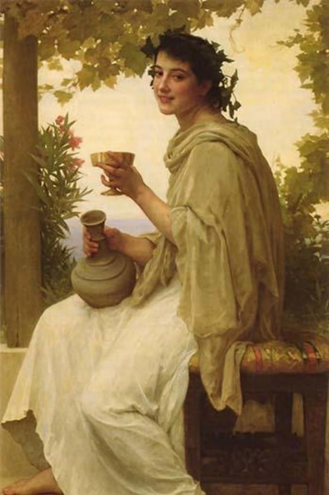 The Female Wine Enthusiast by William Bouguereau