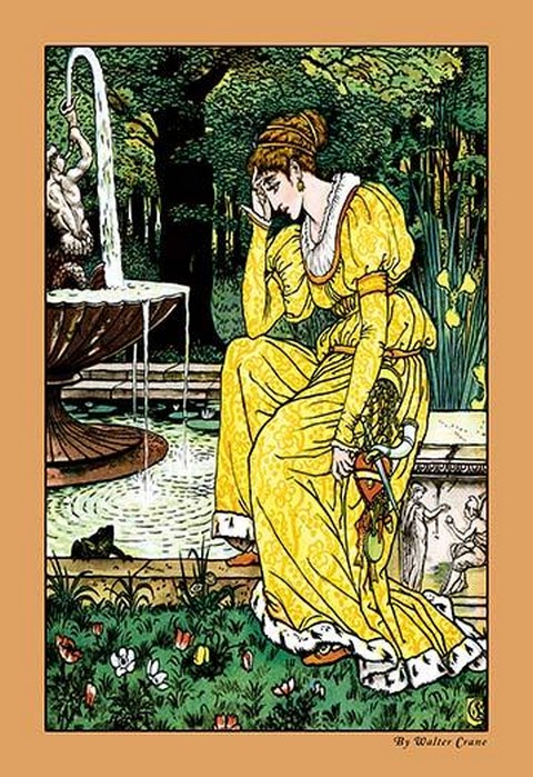 The Frog Prince - In Yellow by Walter Crane