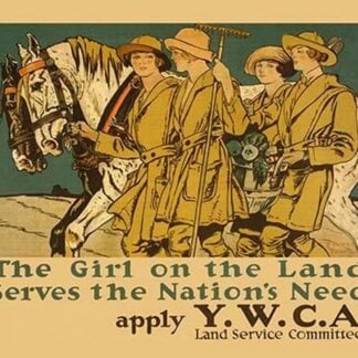 The Girl on Land Serves the Nations Need by Edward Penfield