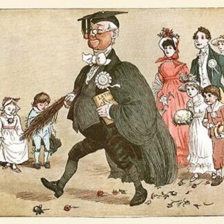 The Great Panjandrum Professor with Latin grammar in hand by Randolph Caldecott