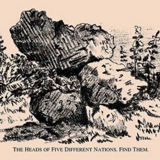 The Heads of Five Different Nations. Find Them. by National Puzzle Co.