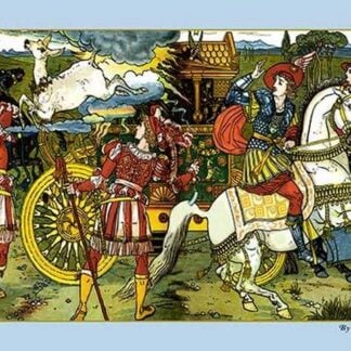 The Hind in the Wood - Leap by Walter Crane