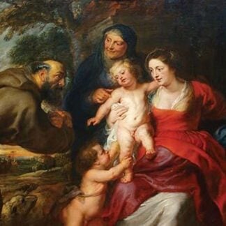 The Holy Family with Saints Francis & Infant St. John the Baptist by Peter Paul Rubens