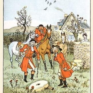 The Huntsmen came across a grindstone by Randolph Caldecott
