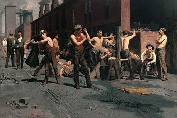 The IronWorkers at Noontime by Thomas Anshutz