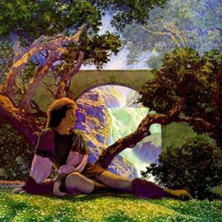 The Knave of Hearts in the Meadow by Maxfield Parrish