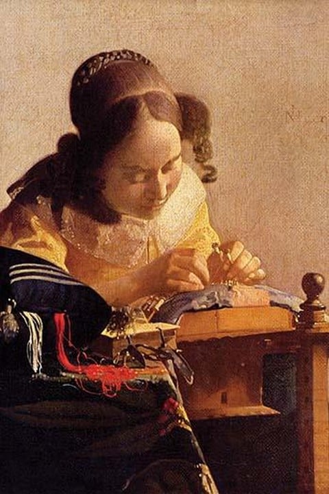 The Lace Maker by Johannes Vermeer