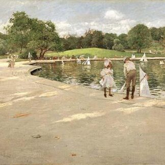 The Lake for Miniature Yachts by William Merritt Chase