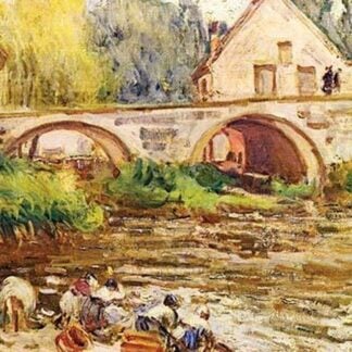 The Laundresses by Moret by Alfred Sisley