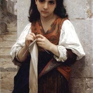 The Little Knitter by William Bouguereau