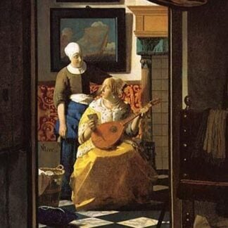 The Love Letter by Johannes Vermeer