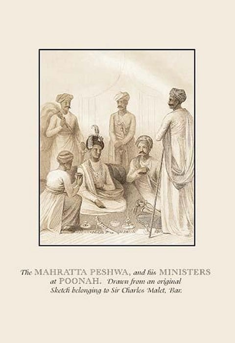 The Mahratta Peshwa and his Ministers at Poonah by Baron de Montalemert
