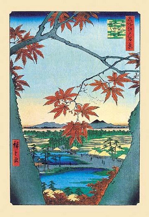 The Maple Trees by Utagawa Hiroshige