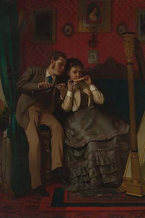 The Music Lesson by John George Brown