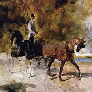 The One-Horse Carriage by Henri de Toulouse-Lautrec