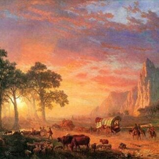 The Oregon Trail by Albert Bierstadt