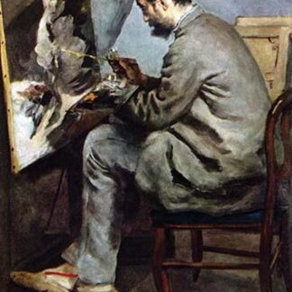The Painter in the Studio of Bazille by Pierre-Auguste Renoir