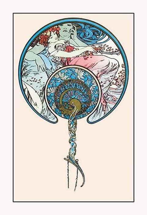 The Passing Wind Takes Youth Away by Alphonse Mucha