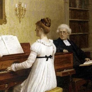 The Piano Lesson by Edward Blair Leighton