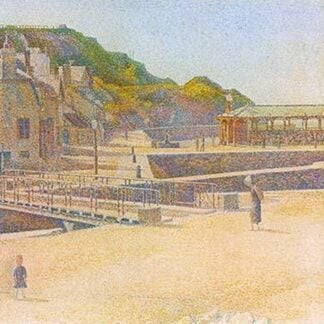 The Port and the Quay at Bessin by Georges Seurat #3