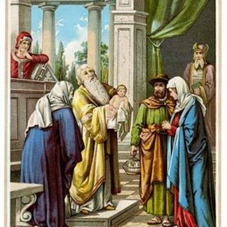 The Priest Gives His Blessings to the Baby Jesus