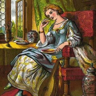 The Queen was in the Parlor eating bread & Honey by Kronheim & Dalziels