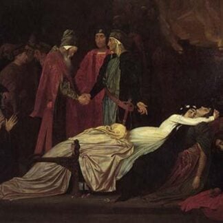 The Reconciliation of the Montague's and Capulet's over the Dead Bodies of Romeo and Juliet by Lord Frederick Leighton