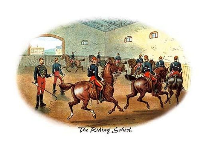 The Riding School by Richard Simkin