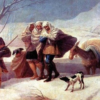 The Snowstorm by Francisco de Goya