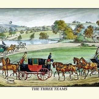 The Three Horse Teams by Henry Thomas Alken