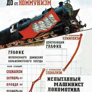 The Train Is Moving from the Socialist Station by Pavel Sokolov-Skalya