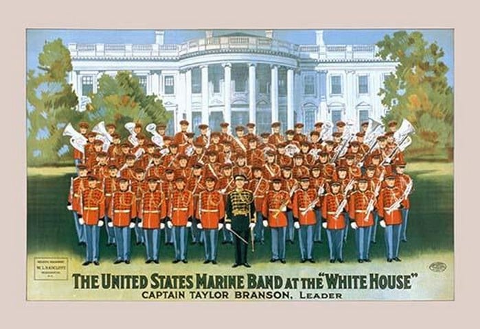 The United States Marine Band at the White House by W.L. Radcliffe