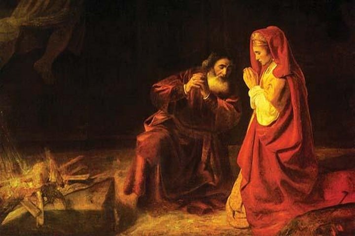 The Victims of Manoah by Rembrandt Van Rijn