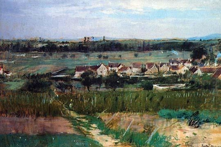 The Village at Maurecourt by Berthe Morisot