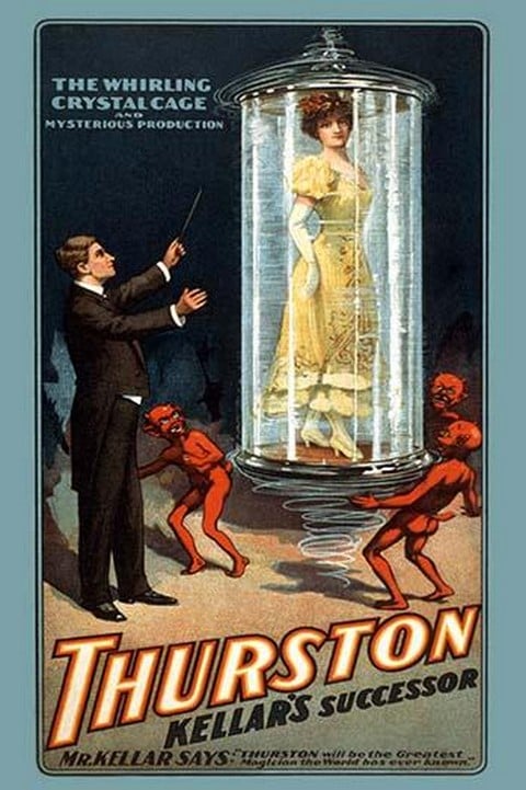 The Whirling Crystal Cage: Thurston Kellar's Successor by Strobridge Litho.