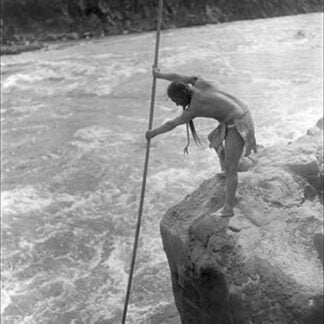 The Wishham Fisherman by Edward S. Curtis
