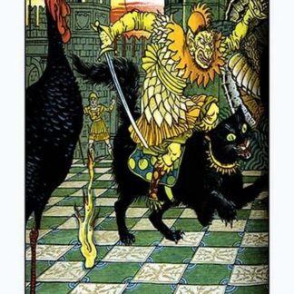 The Yellow Dwarf Rides A Cat by Walter Crane