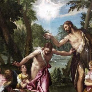 The baptism of Christ by Veronese by Paolo Veronese
