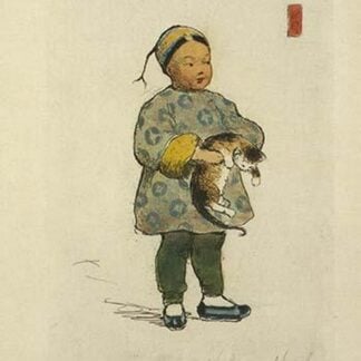 The cat and the cherub by Helen Hyde