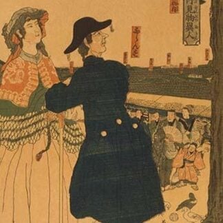 The grounds of Myojin shrine in Kanda (Kanda Myojin shanai) by Utagawa Sadahide