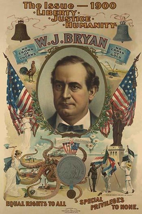 The issue - 1900. Liberty. Justice. Humanity. W.J. Bryan by Strobridge