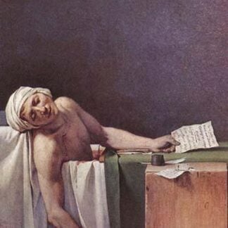 The murdered Marat by Jacques Louis David
