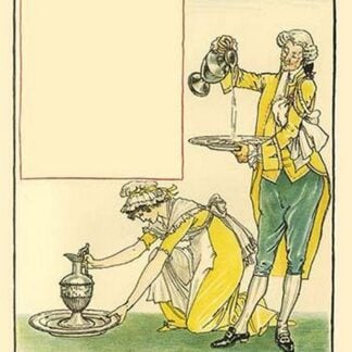 Then fresh water was distributed in ewers so Candlemas could wash herself by Walter Crane