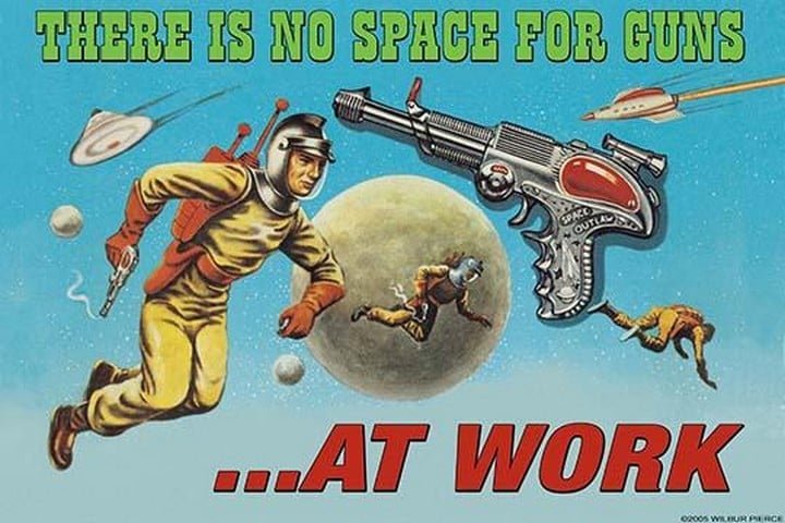 There is no space for Guns At Work. by Wilbur Pierce