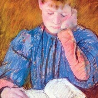 Thoughtful reader by Cassatt by Mary Cassatt