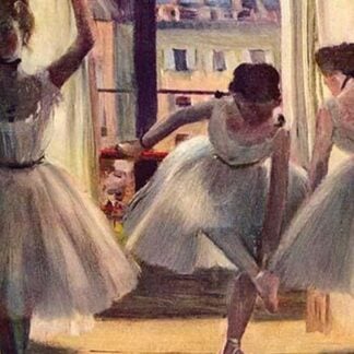 Three Dancers in a Practice Room by Edgar Degas