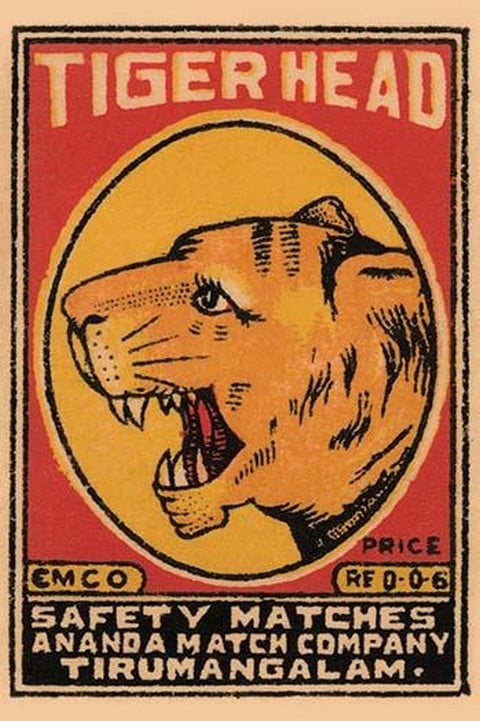 Tiger Head Safety Matches